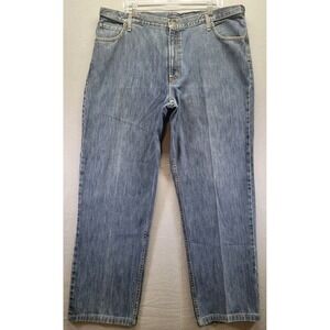Lands' End‎ Traditional Fit Tapered Leg Jeans Men's Size 40x31 Wide Leg Relaxed